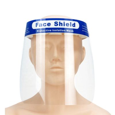 Anti Droplets Disposable Face Shield Clear Vision For Treatment Customized Size